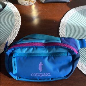 Cotopaxi Blue and Purple Belt Bag